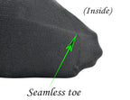 Yomandamor Women's Best Seamless Crew Dress Black Socks,5 Pairs L Size