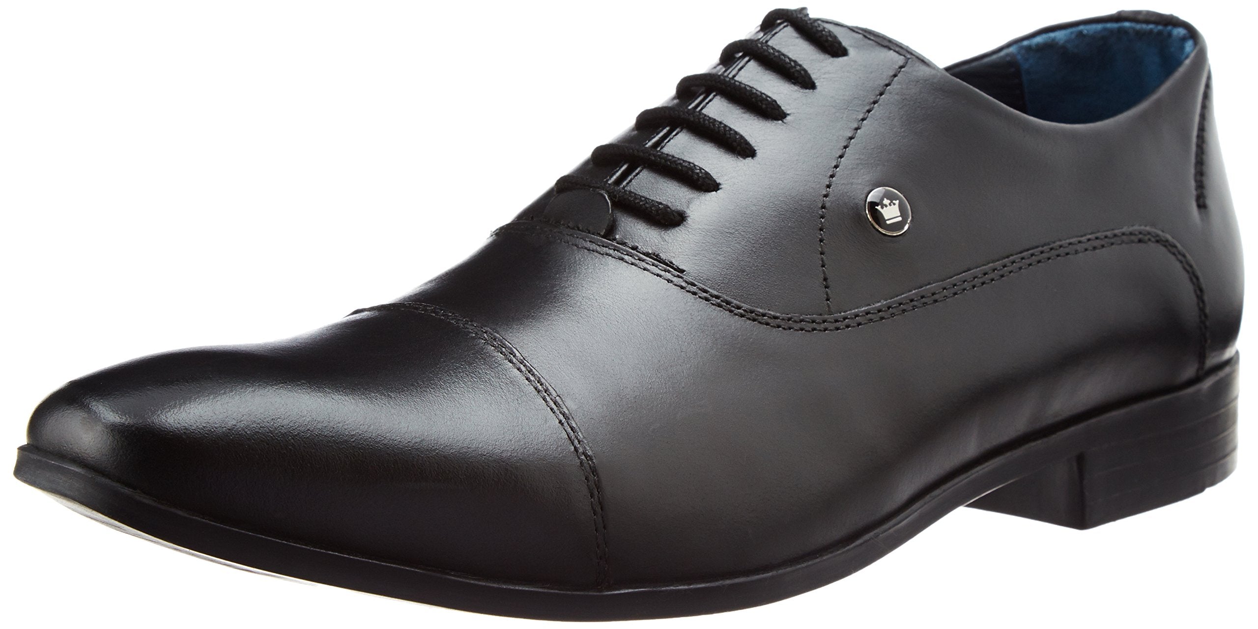 Louis Philippe MenS Oxford Black Leather Formal Shoes - 10 Uk/India (44 Eu)