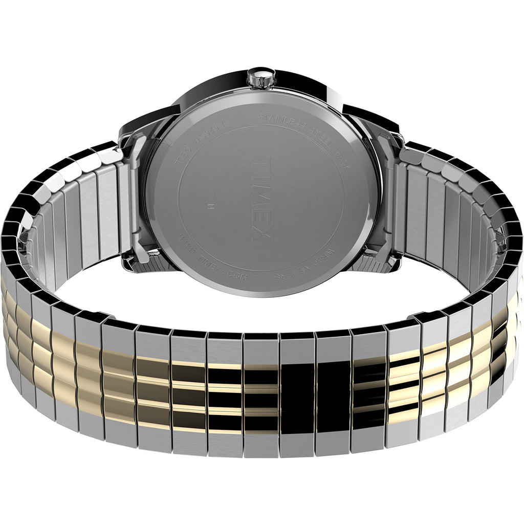 Timex Men's Easy Reader 38mm Watch - Two-Tone Case Blue Dial with Two-Tone Stainless Steel Expansion Band