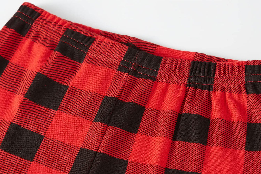 Babyroom Girls Christmas Pajamasd Matching Doll&Toddler 4 Piece Cotton Pajamas Toddler Christmas Clothes Size 6 Gray