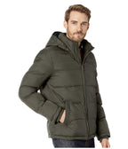 Tommy Hilfiger Men's Big & Tall Hooded Puffer Jacket, Olive, 4X Big