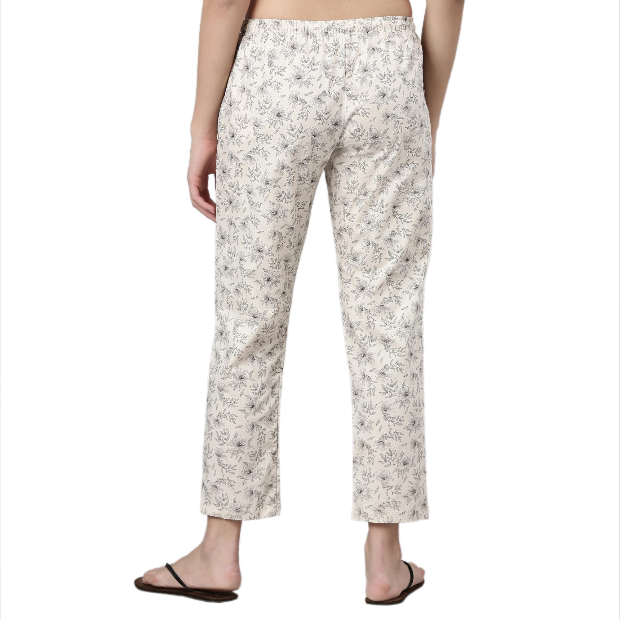 Enamor E4A5 Mid-Rise Straight Leg Pant for Women with Side Pockets