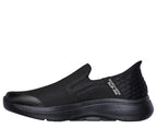 Skechers Men's Gowalk Arch Fit Slip-Ins-Athletic Slip-On Casual Walking Shoes with Air-Cooled Foam Sneaker, Black, 9