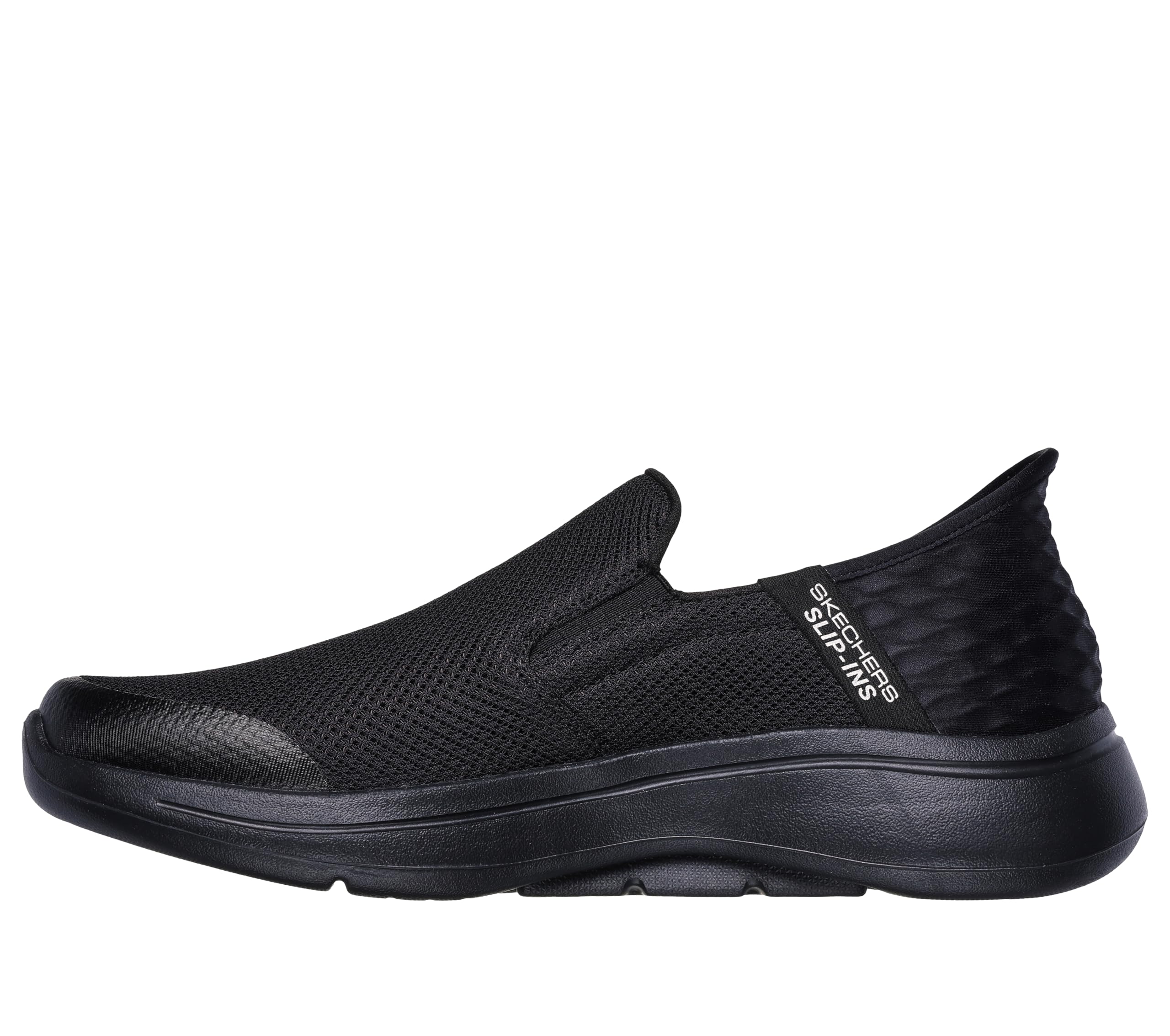 Skechers Men's Gowalk Arch Fit Slip-Ins-Athletic Slip-On Casual Walking Shoes with Air-Cooled Foam Sneaker, Black, 9