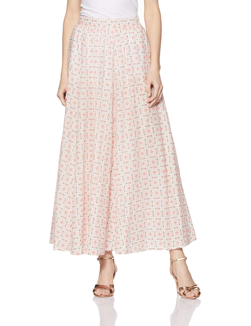 Aurelia Womens Full Maxi Skirt (18FEK60089-62929_XL_Cream)