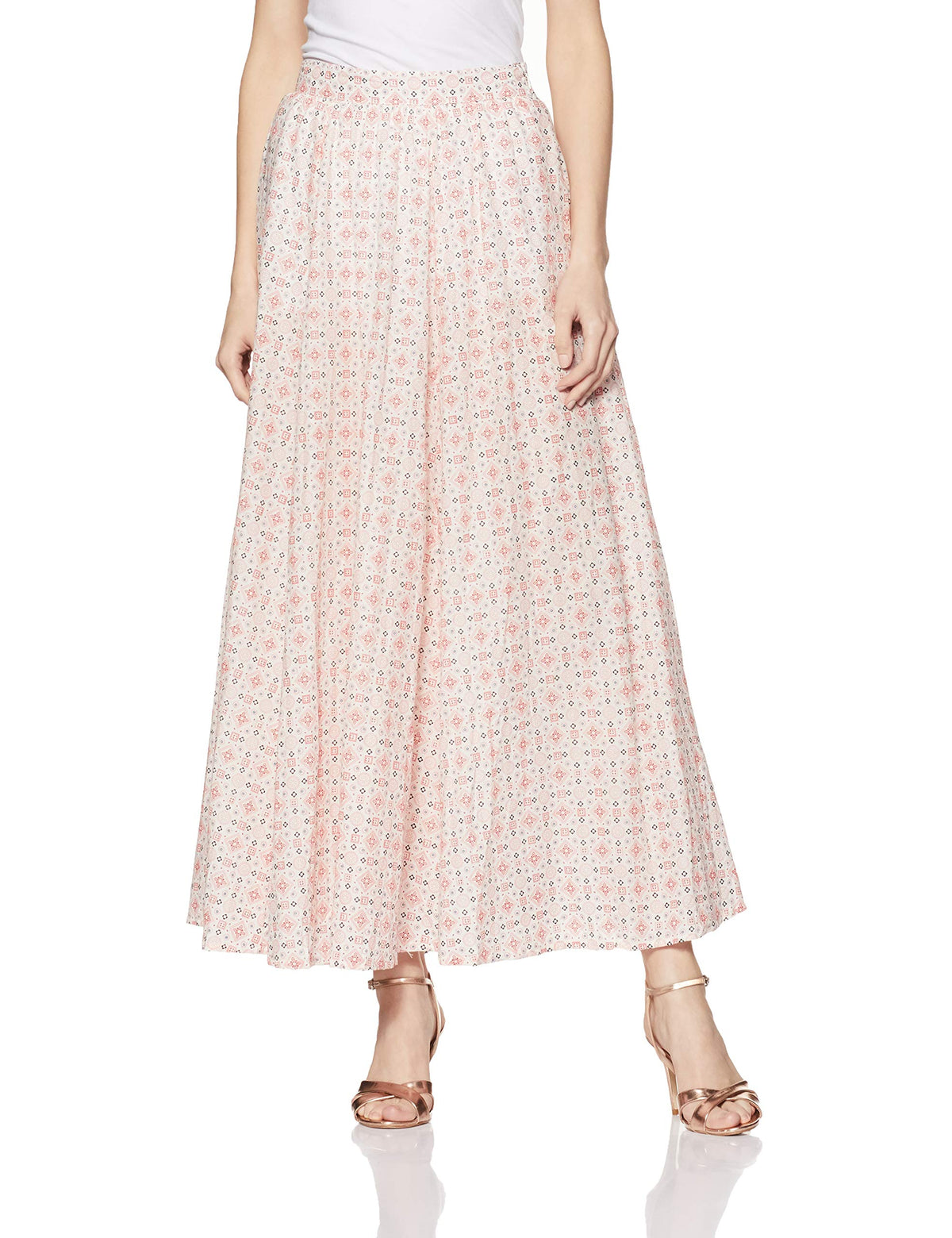 Aurelia Womens Full Maxi Skirt (18FEK60089-62929_XL_Cream)