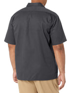 Unisex Short-Sleeve Work Shirt - BLAcK - S(D0102H7MF2T)