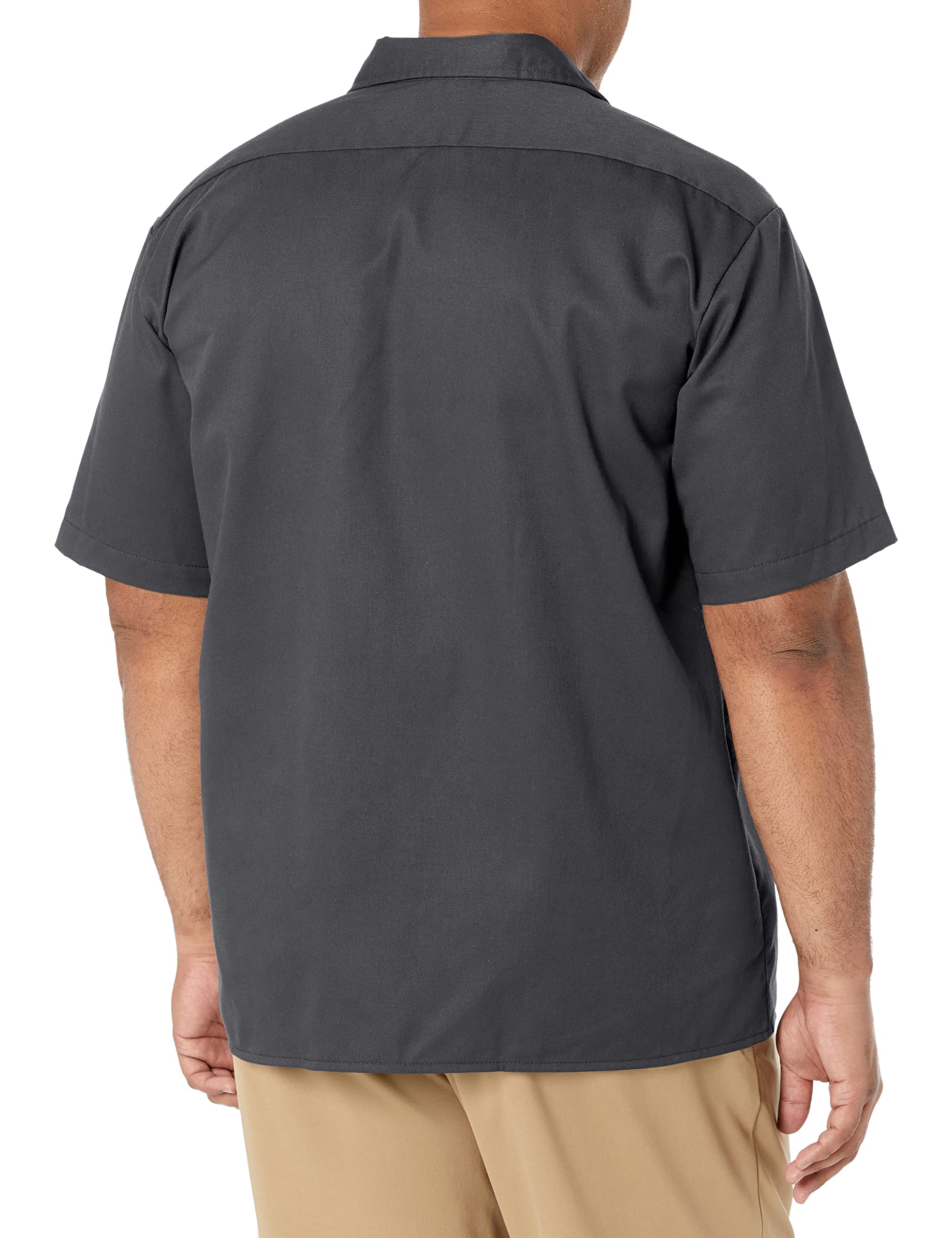 Unisex Short-Sleeve Work Shirt - BLAcK - S(D0102H7MF2T)