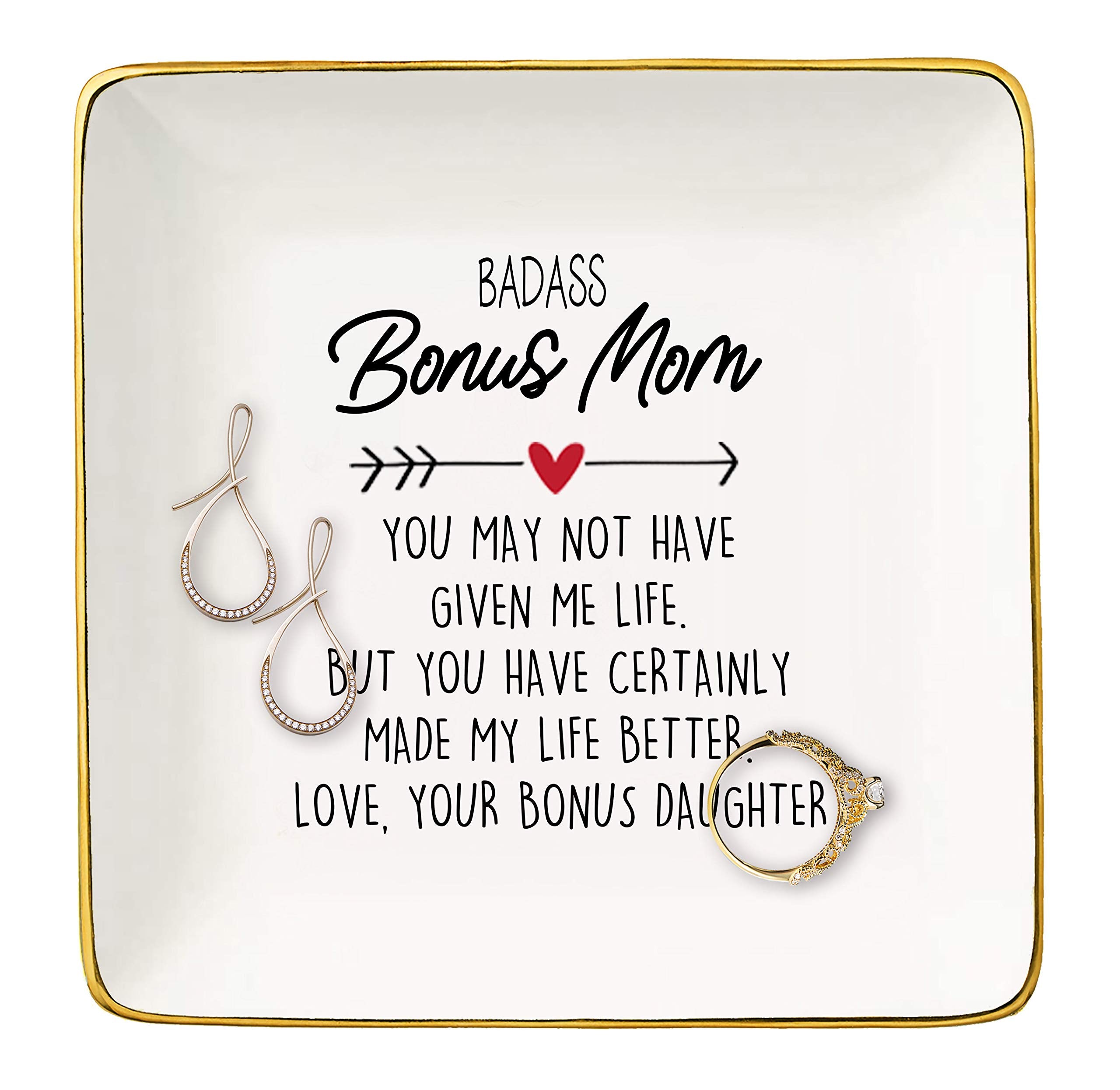 Mother's Day Gift for Bonus Mom Mother-in-Law Step Mother from Son or Daughter -Birthday Christmas Gift for Unbiological Mom - Y