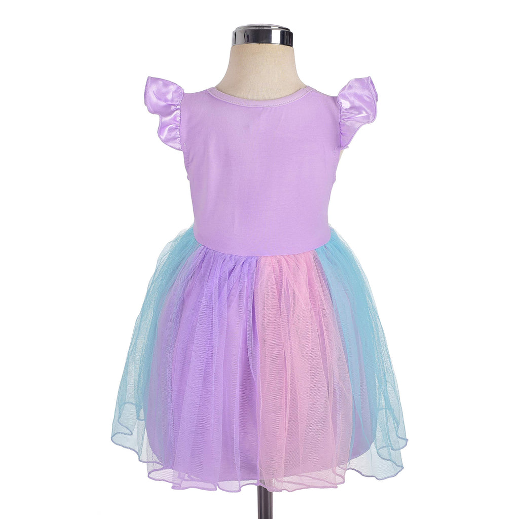 Dressy Daisy Princess Mermaid Dress Up Clothes Halloween Fancy Party Tulle Skirt Summer Outfit for Toddler Girls Size 4T, Style