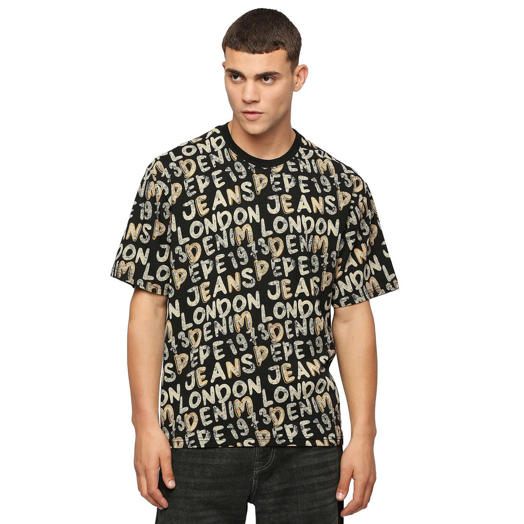 Pepe Jeans MenS Oversize Fit Printed T-Shirts