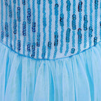 REXREII Girls Frozen Elsa Princess Dress Halloween Costume Christmas Birthday Evening Party Ball Gown w/Accessories
