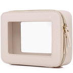 Pinkmik Clear Makeup Bag Travel Case Portable transparent Cosmetic Bag Clear Travel Toiletry Bag Skincare Bag Makeup Bag