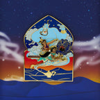 Loungefly Disney Aladdin Trading Pin with Jasmine and Genie, Individually Boxed Collectors Enamel Pins, 3 Inches