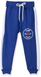 T2F Boys Regular Fit Mid Rise Track Pant Royal Blue