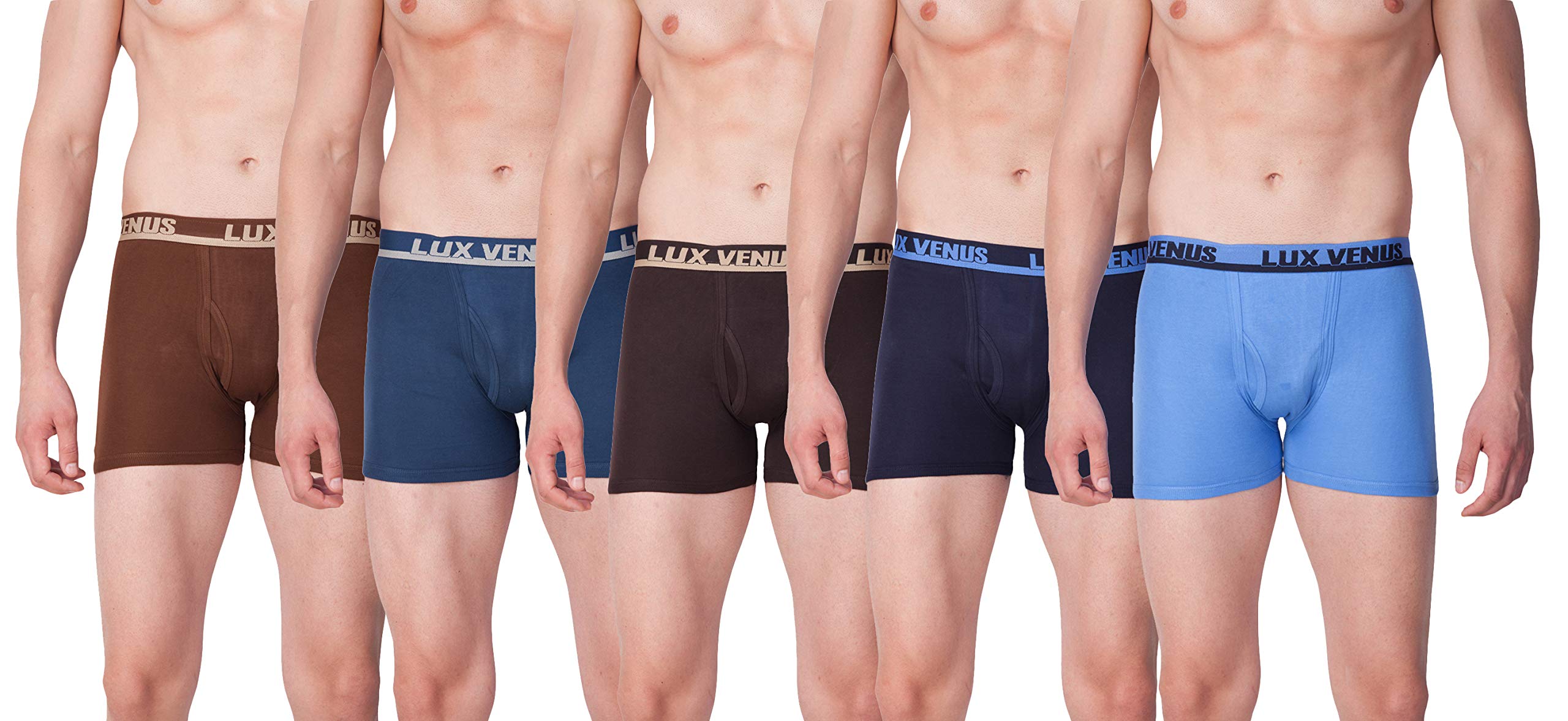 Lux Venus Mens cotton Boxers (Pack of 5) (VENUS_ICDF_DRW_AST_95_5PC_Multi Color_Multi Color_95 CM)