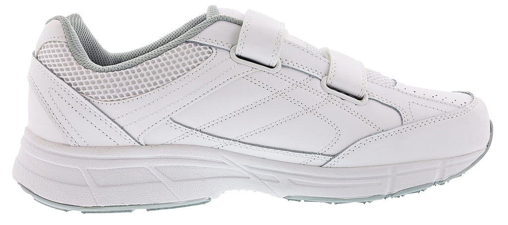 Dr. Scholl's - Men's Brisk Light Weight Dual Strap Sneaker, Wide Width (10 Wide, White Grey)