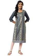 Aurelia Women'S Polyester Regular Kurta (22Aua13584-505188_Grey