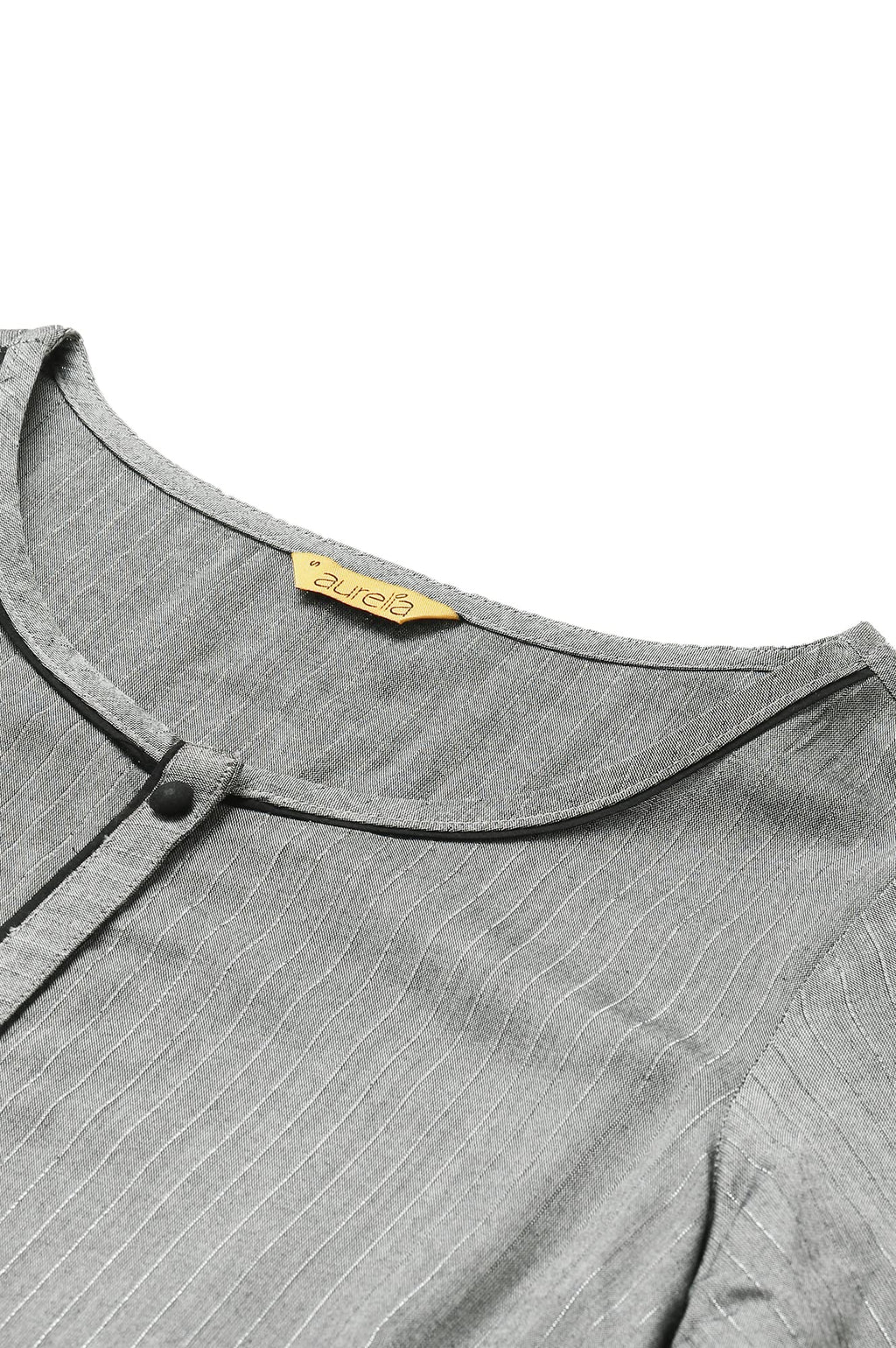 Aurelia Women'S Striped Viscose Kurta Set With Culottes