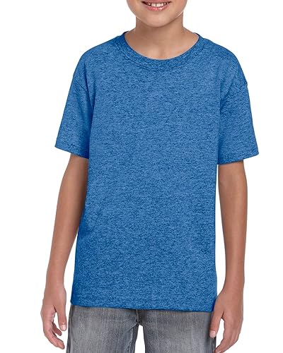 Gildan Youth 5.5 oz., 50/50 T-Shirt L HTHR SPORT ROYAL