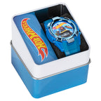 Hot Wheels Kids Watch - Light-Up LCD Display, Adjustable Comfortable Strap, Collectible Tin - Perfect for Boys and Girls