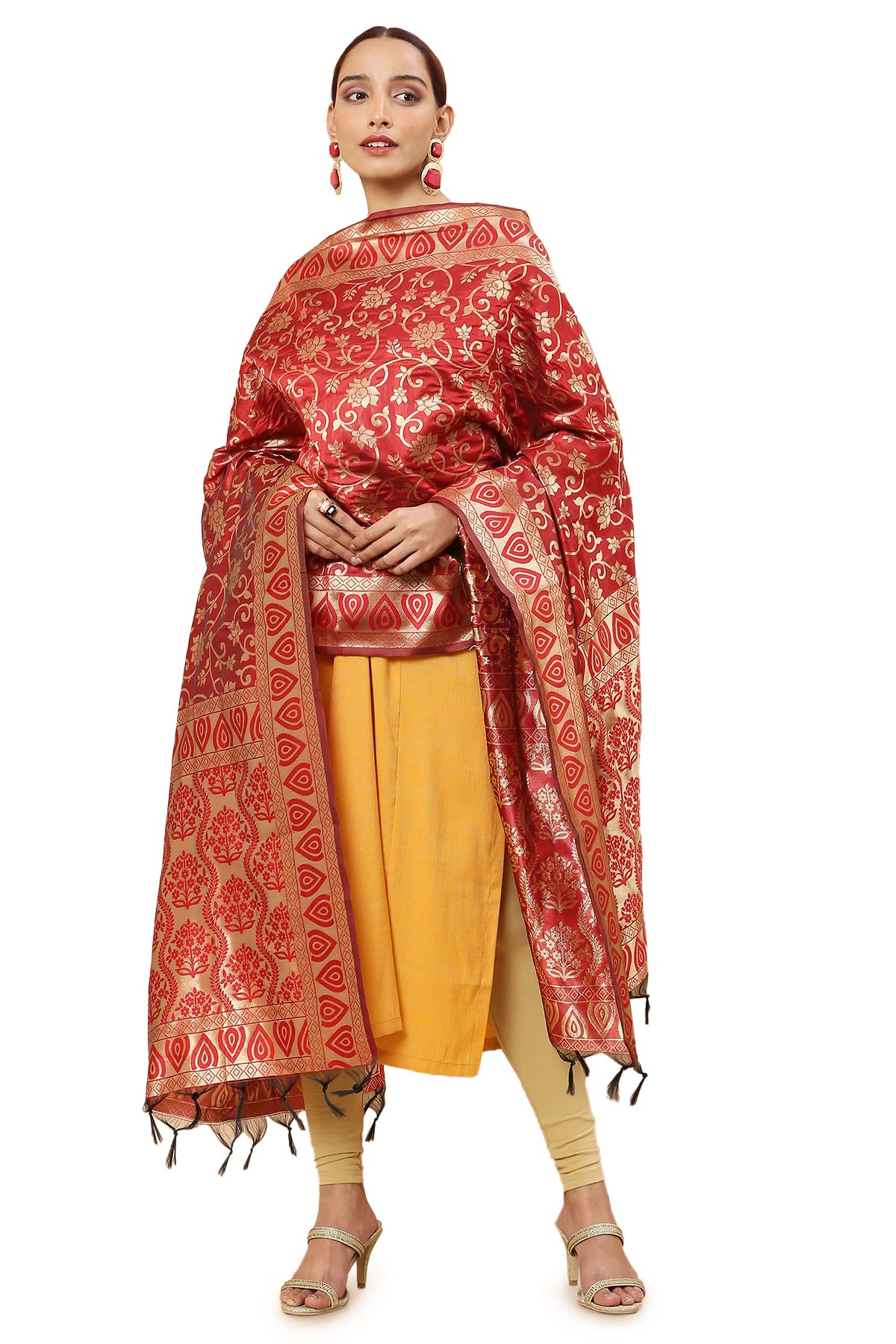 Soch Women Cotton Embroidered Dupatta