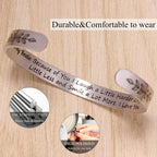 Best Friend Bestie Gifts for Women Friend Bracelet Bff Teen Girl Gifts Gratitude Quotes Engraved Sister Christmas Gift Brithday