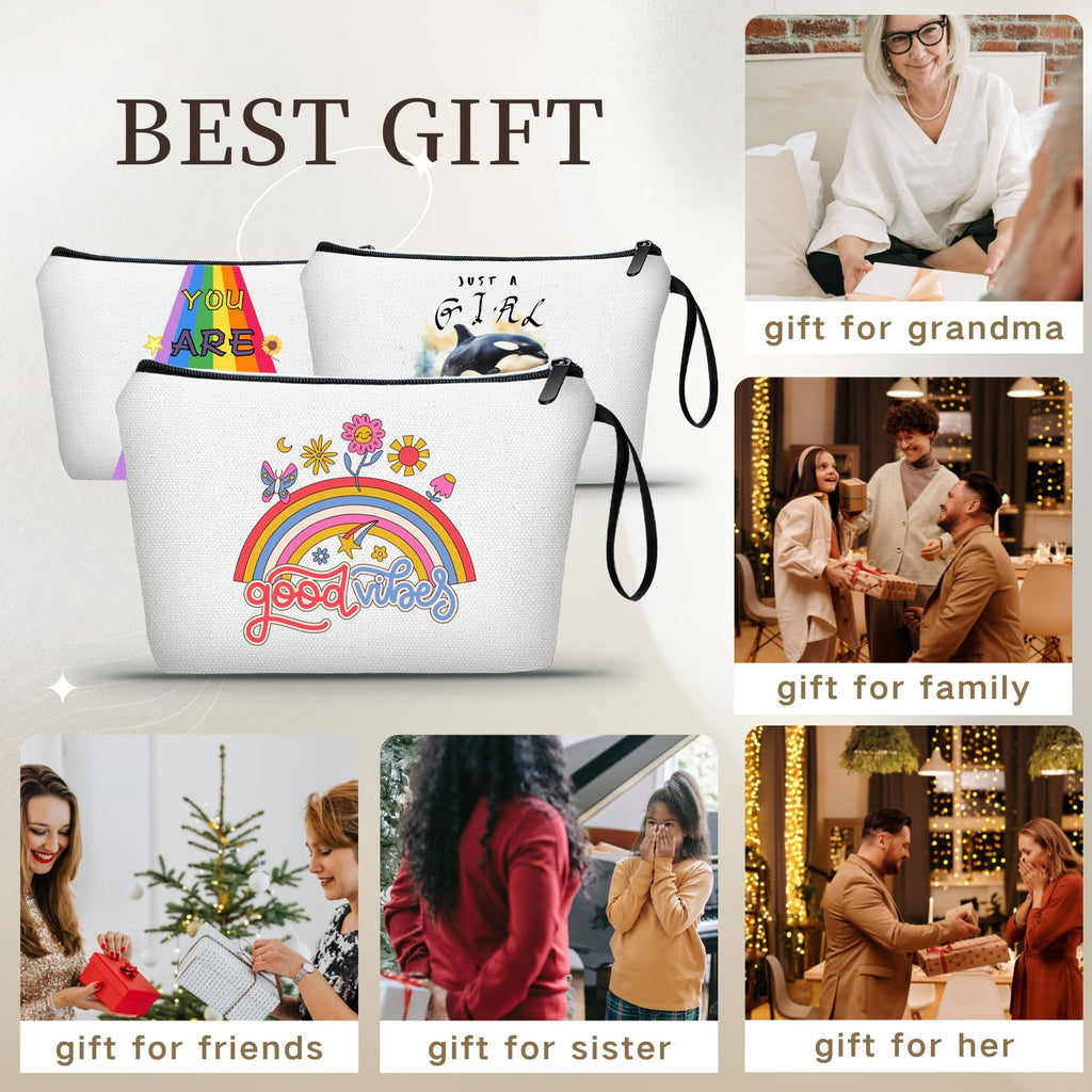 Friend Gifts for Women, Friend Birthday Gifts for Women,Small Cosmetic Bag, Inspirational Gifts for Women, Positivity Gifts,Frie