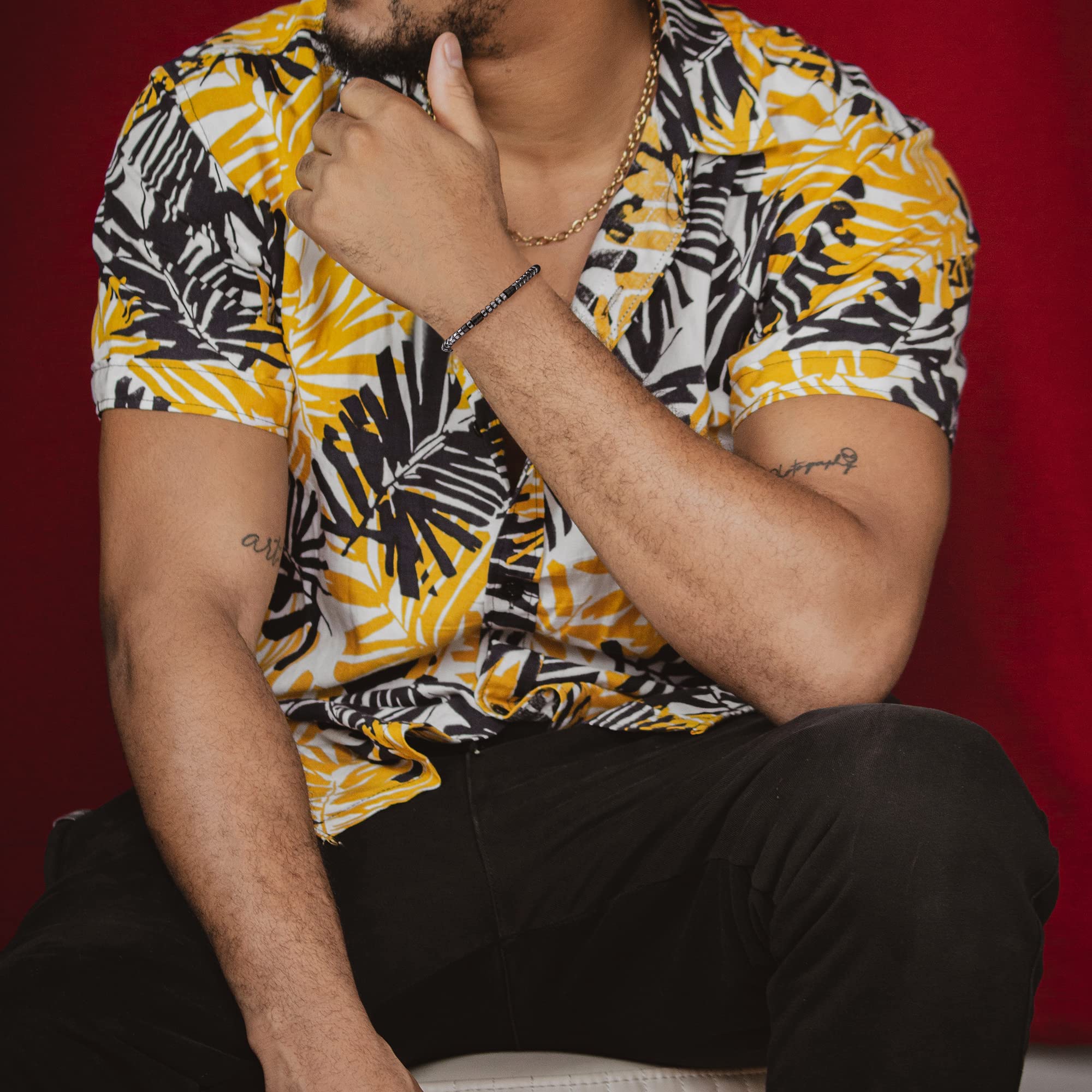 JoycuFF Friendship Bracelet for Women Handmade Beaded Morse Code Strand Bracelets Christmas Birthday Gift for Her Soulmate BFF S