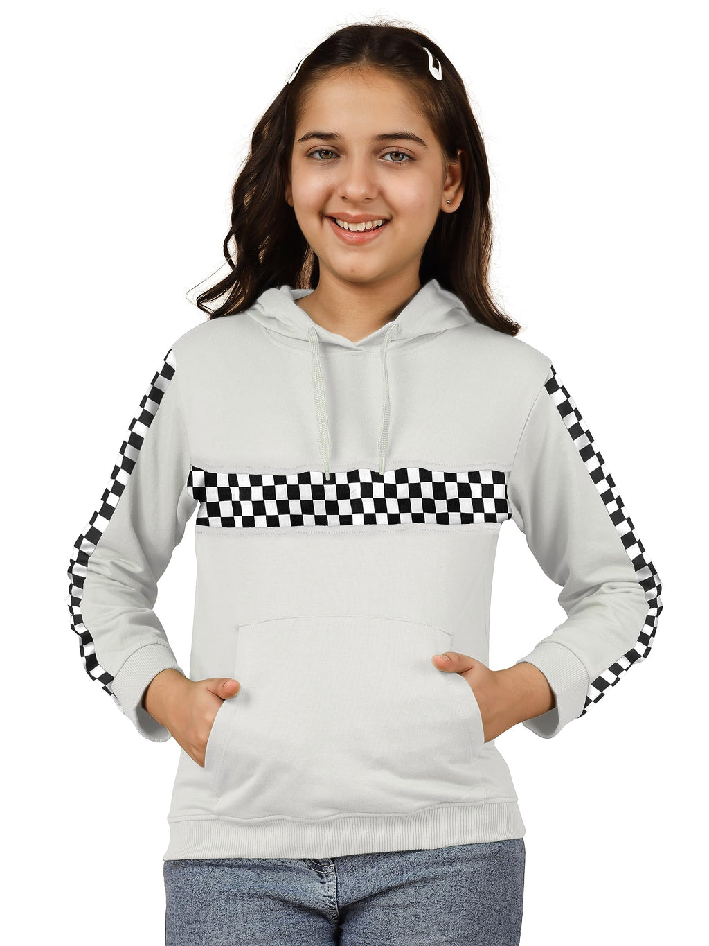 Kyda Kids GirlS Cotton Hooded Neck Hoodies - Sweatshirt With Hoodies Full Sleeves Girls Winter Wear, Long Sleeve Sweatshirts Fo