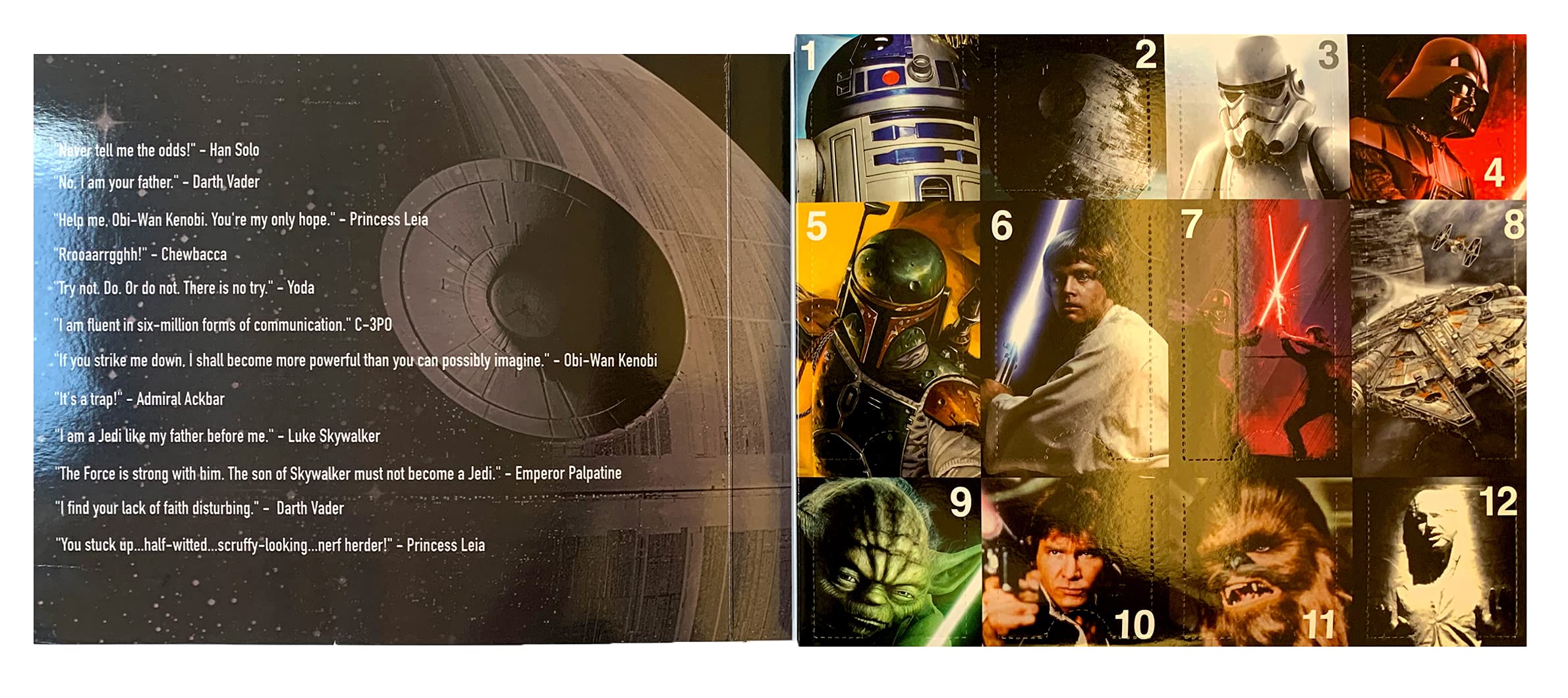 Hyp Star Wars Characters Men's 12 Days of Socks in Advent Gift Box