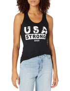 Graphic Tank, USA Strong 3, Black, L