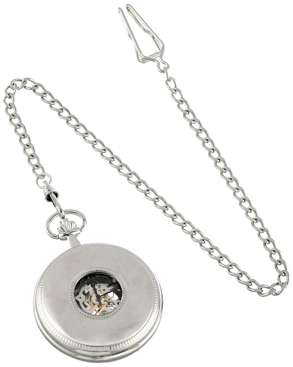 Charles-Hubert, Paris 3953-W Classic Collection Analog Display Mechanical Hand Wind Pocket Watch