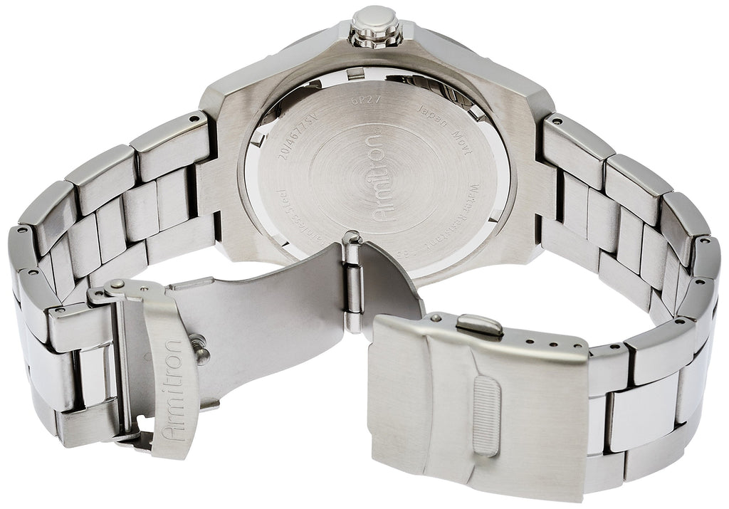 Armitron Men's 204677BLSV Stainless Steel Bracelet Watch