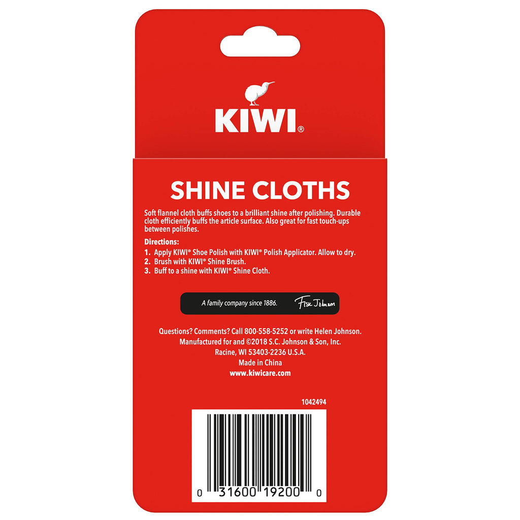KIWI Shine Cloths, 2 CT (Pack - 1)
