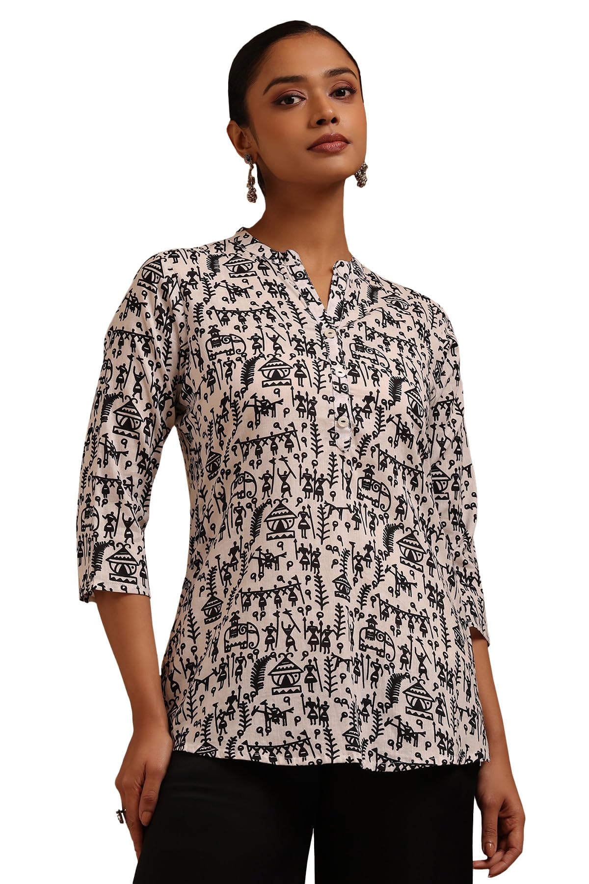 Soch Women Pure Cotton Printed T-Shirt