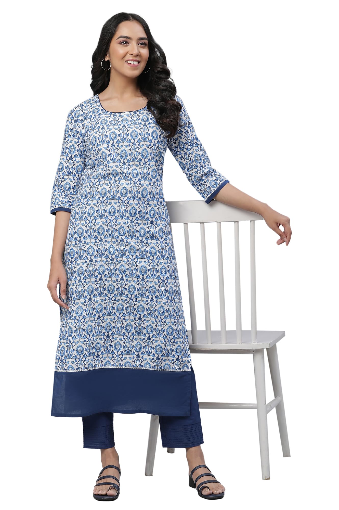 Aurelia Women Cotton Kurta 23Aua14414-506854-White-Xl
