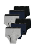 Jockey Men's Underwear Classic Full Rise Brief - 6 Pack, Cinder Heather/Denim Heather/Black, 32