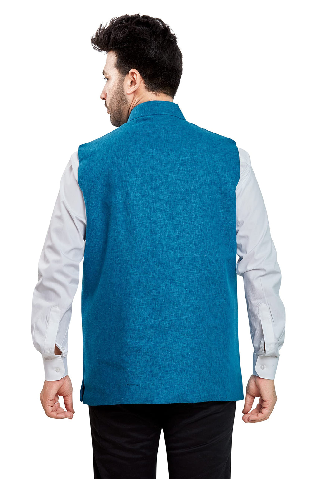 BE ACTIVE Mens Linen Blend Nehru Jacket With Mandarin Collar || Ethnic Koti For Men || Men Koti Formal|| Men Koti Wedding (RFKT