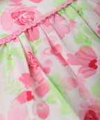 Beebay Kids Girls Floral Print Frill Sleeve Dress Multi-Color