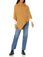 MARISSA KNIT PONCHO - GOLD