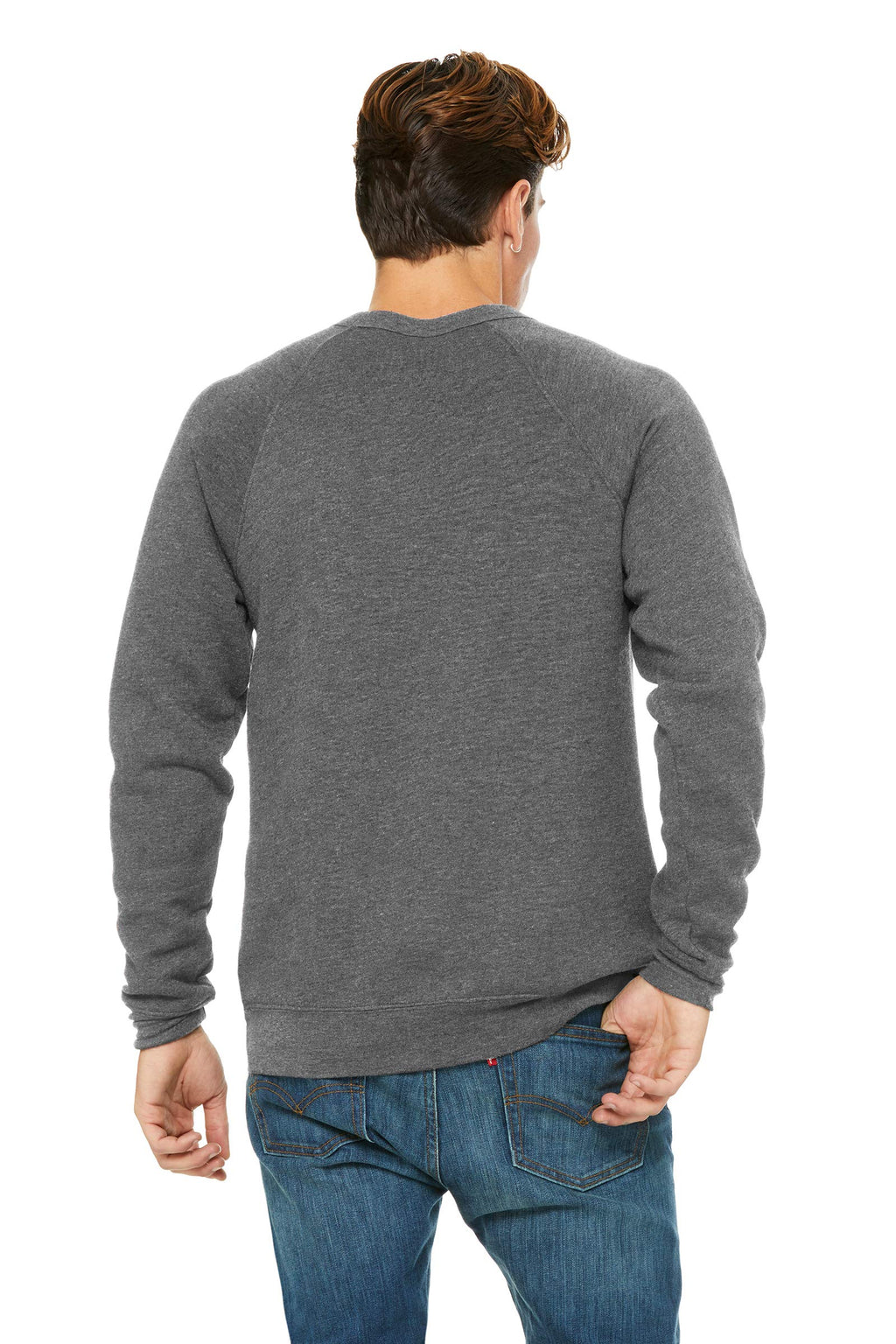 Unisex Sponge Fleece crewneck Sweatshirt - DK gRY MRBLE FLc - M(D0102H7W1WX)