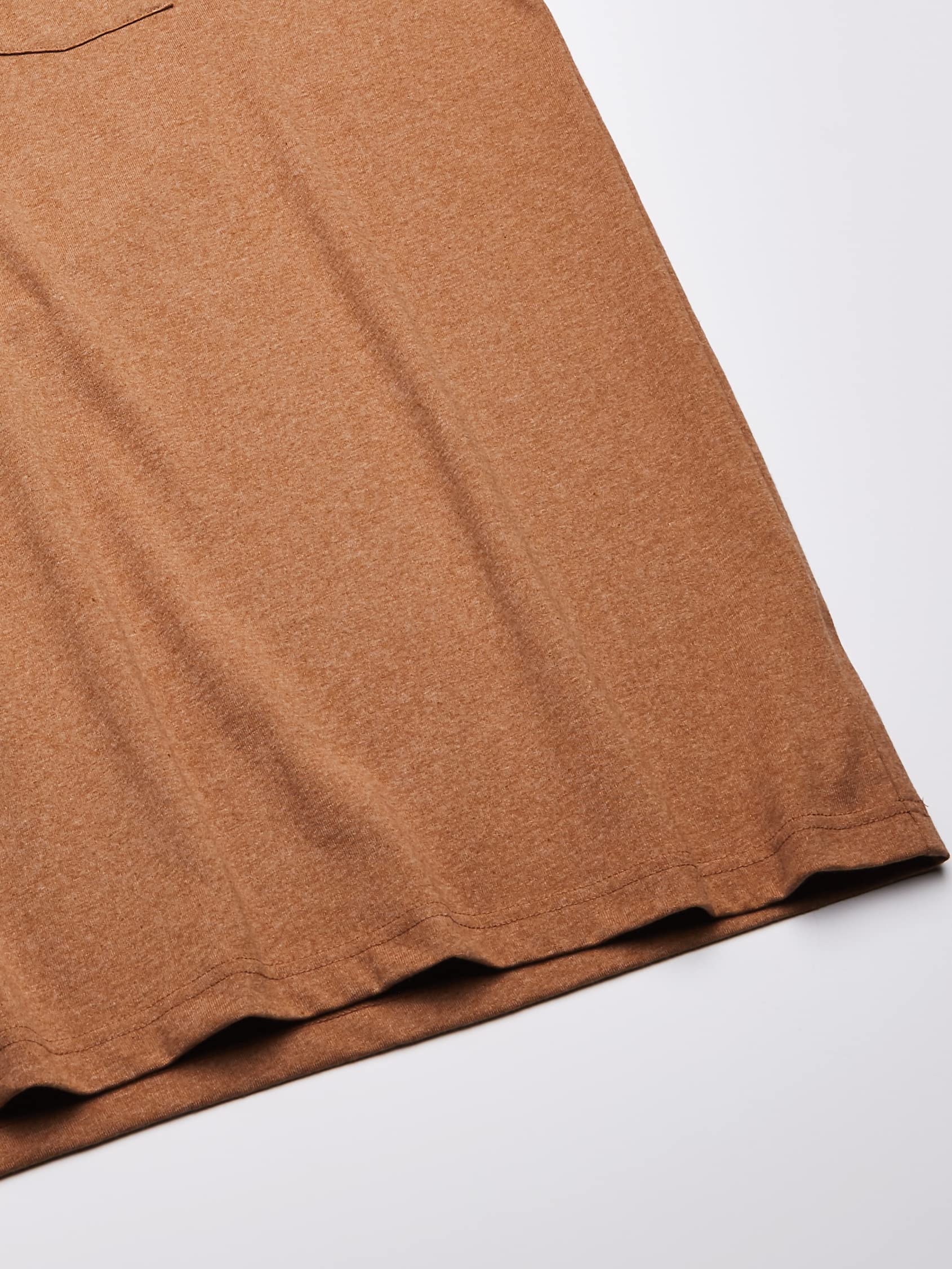 Dickies Men's Heavyweight Crew Neck Short Sleeve Tee, Brown Duck Heather, Small