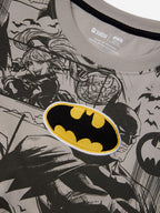 The Souled Store Official Batman : Comics Boys Long Sleeves Round Neck Color Blocked Regular Fit Cotton Sweatshirts Grey