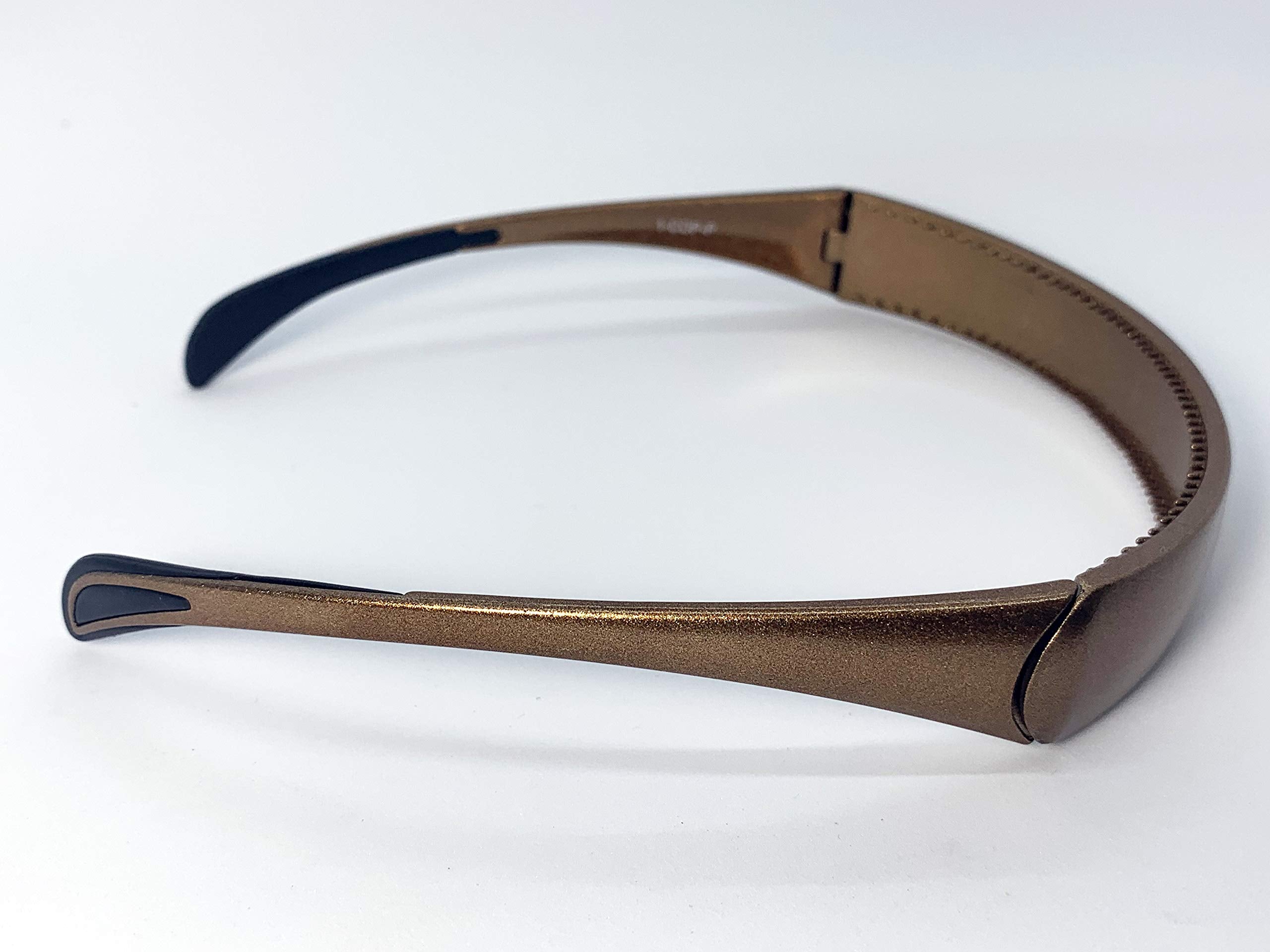 SqHair Hinged Headband fits like sunglasses providing lift and style without giving you a headache Band (Copper)