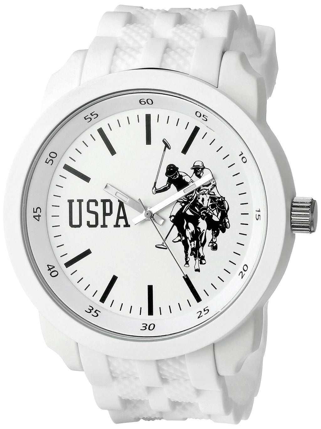 U.S. Polo Assn. Sport Men's USP9035 Analog Display Analog Quartz White Watch