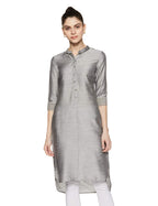Aurelia Women'S Synthetic Kurta (18Aua10198-300311_Grey_Xx-Large)
