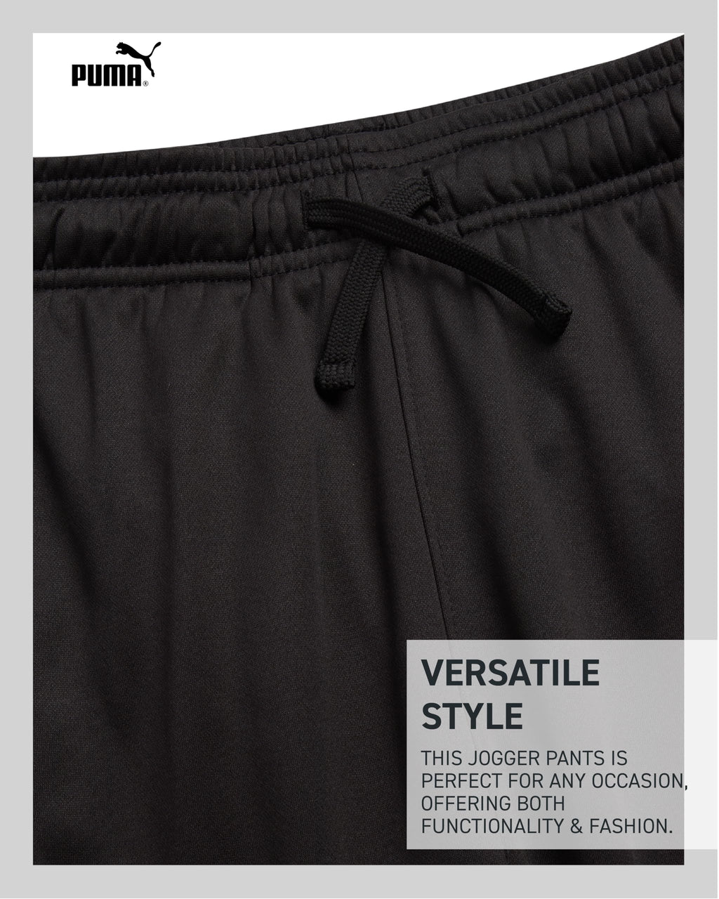 PUMA Boys' Jogger Pants - Soft Performance Fleece Athletic Jogger Sweatpants for Boys (8-20), Size 8, Black/White