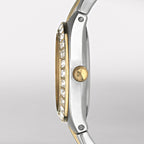 Relic by Fossil Women's Queen's Court Three-Hand Date Silver and Gold Two-Tone Stainless Steel Bracelet Dress Watch (Model: ZR11