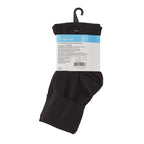 No nonsense Women's Cotton Basic Cuff Sock, Black - 3 Pair Pack, 4-10 (BC2264)